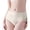 Beige-b, variant on Women's High Waist Plus 7A Crotch Lift Seamless Panties, Washable Leak Proof Incontinence Underwear for Women, High Waist Cotton Bladder Leakage Protection up to 50ML, 5 Beige, Large, 5 Pack
