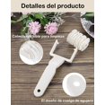 thumbnail image 3 of Rodillo Reposteria, Cortador de Masa, 2 Piezas, Herramienta de Cocina para Hacer Pizza Casera, Preparar Masa de Galletas y Tartas, Material Plástico, 3 of 4