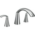 thumbnail image 3 of Moen Glyde Chrome Two-Handle Roman Tub Faucet, 3 of 3