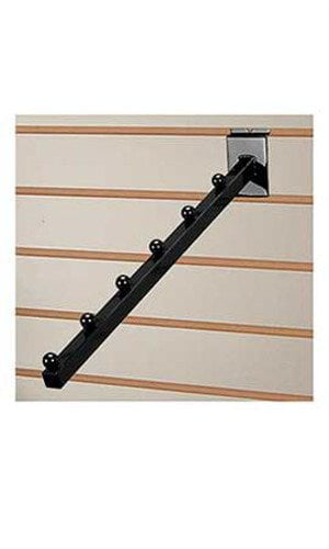 10 Pc Black Waterfall Slatwall Faceout 6-Ball Tube Available in Black or White 