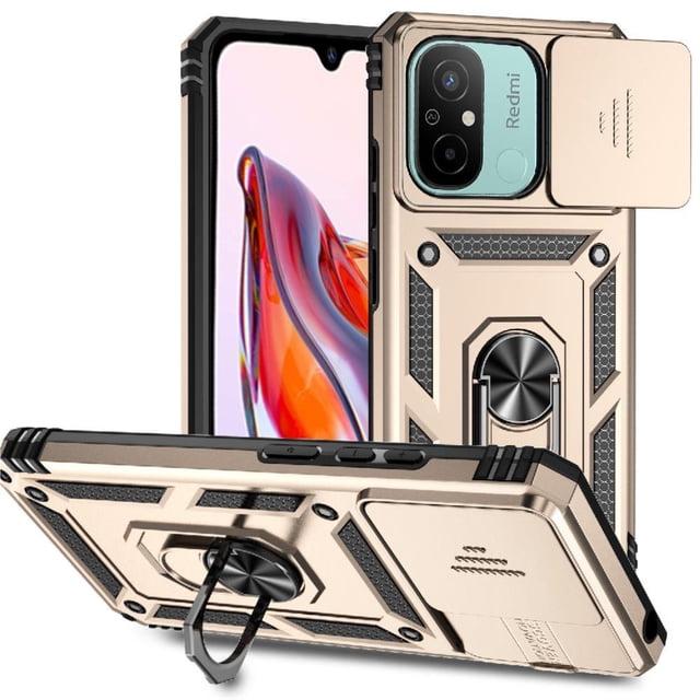 Estuche GANGXUN para Xiaomi Redmi 11A, soporte giratorio 360°, estilo mecánico y magnético