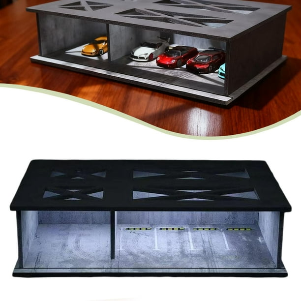 Estante Exhibidor De Madera Para Coches A Escala 1:64 - Capacidad Para 40 Minicoches, Vertical De 10 Niveles, Para Mesa O Pared
