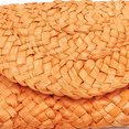 thumbnail image 1 of Bolsa de mano de paja para mujer, Bolsa de playa tejido bohemio, informal, para boda, fiesta, graduación (naranja) Ndcxsfigh Para Estrenar, 1 of 6