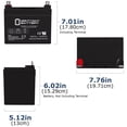 thumbnail image 4 of Mighty Max Battery 12V 35AH SLA Battery for John Deere Tractor Riding Mower, 4 of 4