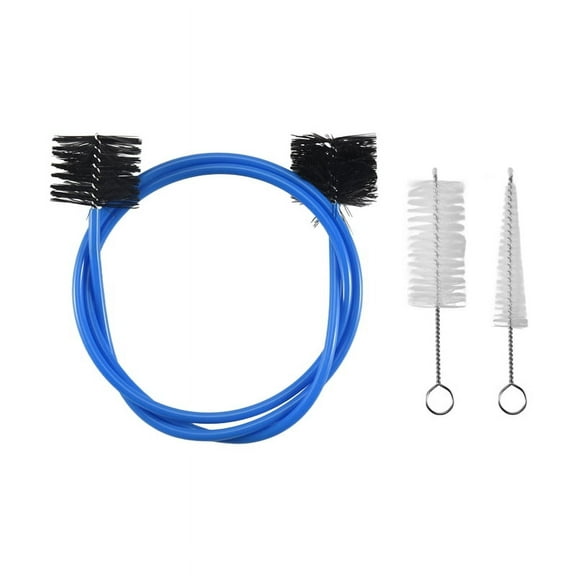 the 3-Piece Set for the Trumpet Trombone Brass Blowing Nozzle Cleaner Valve Brush Rod Musical Instrument Accessorie