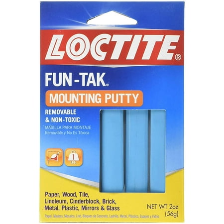 Henkel #1087306 2OZ Mount Putty 5 Pack, Use for hanging children's artwork on the refrigerator, sticking memos to the phone, or sticking recipes,.., By