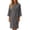 Grey, variant on Krdevn Women's Waffle Weave Bath Robe, V‑Neck 3/4 Sleeve Solid Color Kimono Robe with Pockets for Spa Home Loungewear,Grey