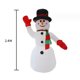 thumbnail image 3 of Muñeco de nieve inflable con luces LED, Papá Noel, bomba de aire, juguete luminoso gigante, decoración navideña para jardín, decoración para fiestas al aire libre, regalo para niños, 3 of 5