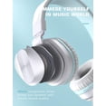 thumbnail image 3 of Kid Odyssey Wired Headphones with Microphone, Foldable On-Ear Headphones with 1.5M Tangle-Free Cord, Portable Lightweight Stereo Wired Headphones for Phone/Tablet/Pad/Laptop/Computer, White, 3 of 7