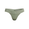 thumbnail image 3 of No Boundaries Seamless Ribbed Thong Panties, Women's and Women's Plus, 3 of 3