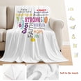 thumbnail image 5 of Love Peace Blanket Soft Cozy Warm Throw Blanket for Couch, Plush Fuzzy Flannel Fleece Blankets for Sofa, Colorful Inspirational Quotes with Love Heart Bed Blankets Lightweight Gifts for Men, 40"x50", 5 of 9