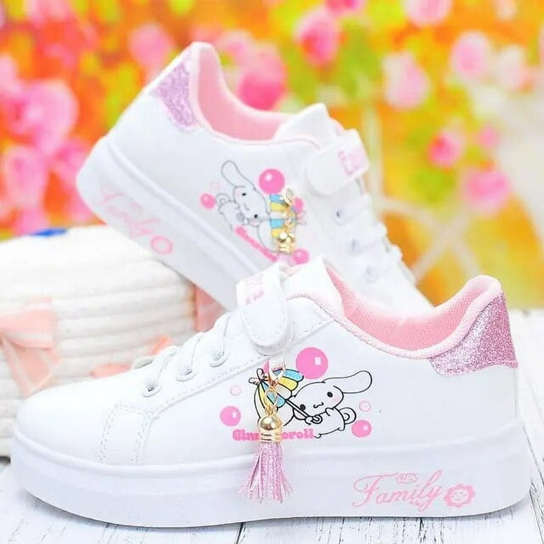 Sanrio hello kitty 2023 spring autumn non slip net shoes girl casual shoes cartoon board shoes kuromi sports shoes cute Sneakers Walmart