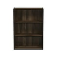 thumbnail image 3 of Furinno 22.7"W x 9.7"D x 31.5"H 3-Shelf Open Freestanding Shelves, Columbia Walnut, 3 of 5