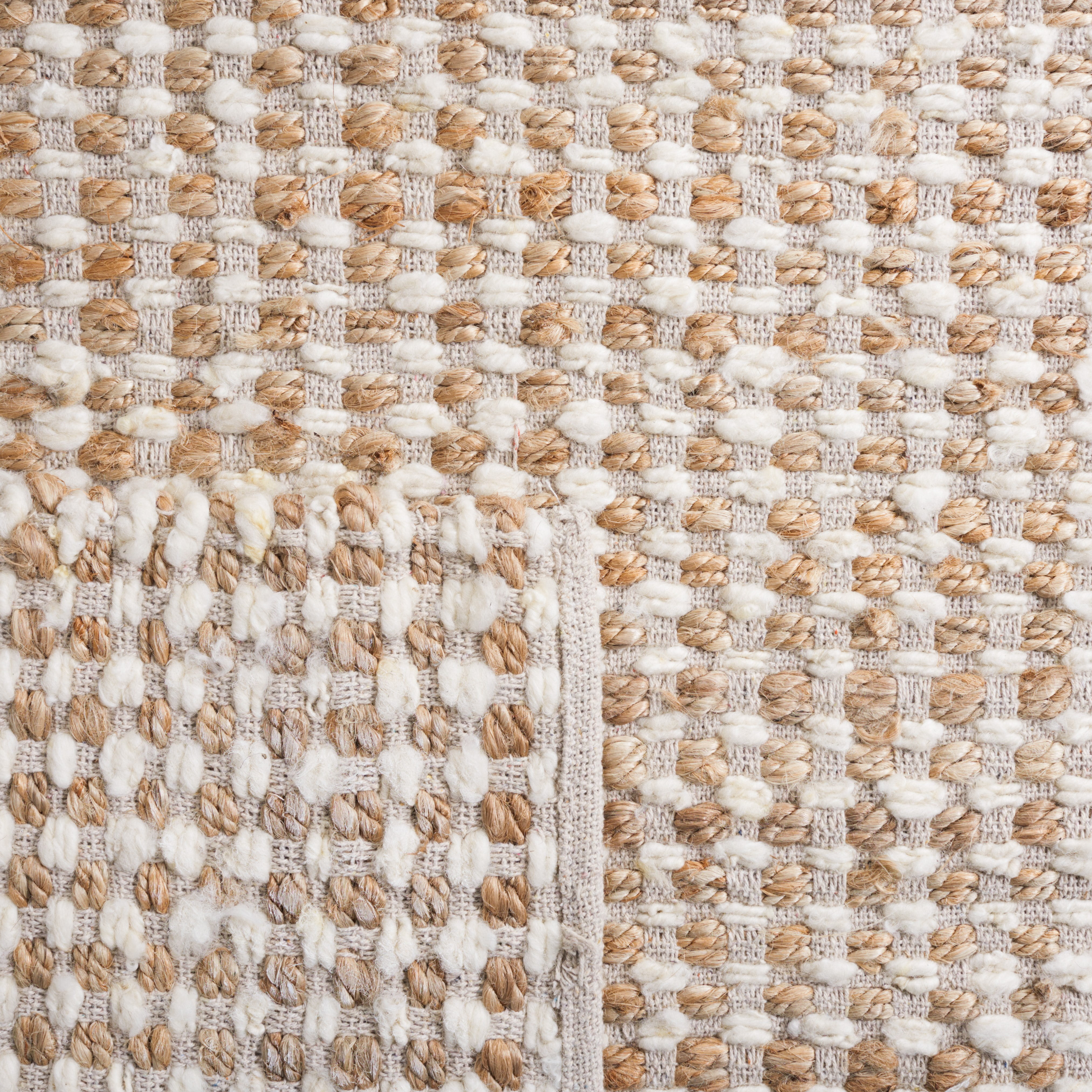 SAFAVIEH Natura Greg Geometric Area Rug, Beige/Ivory, 5' x 8'