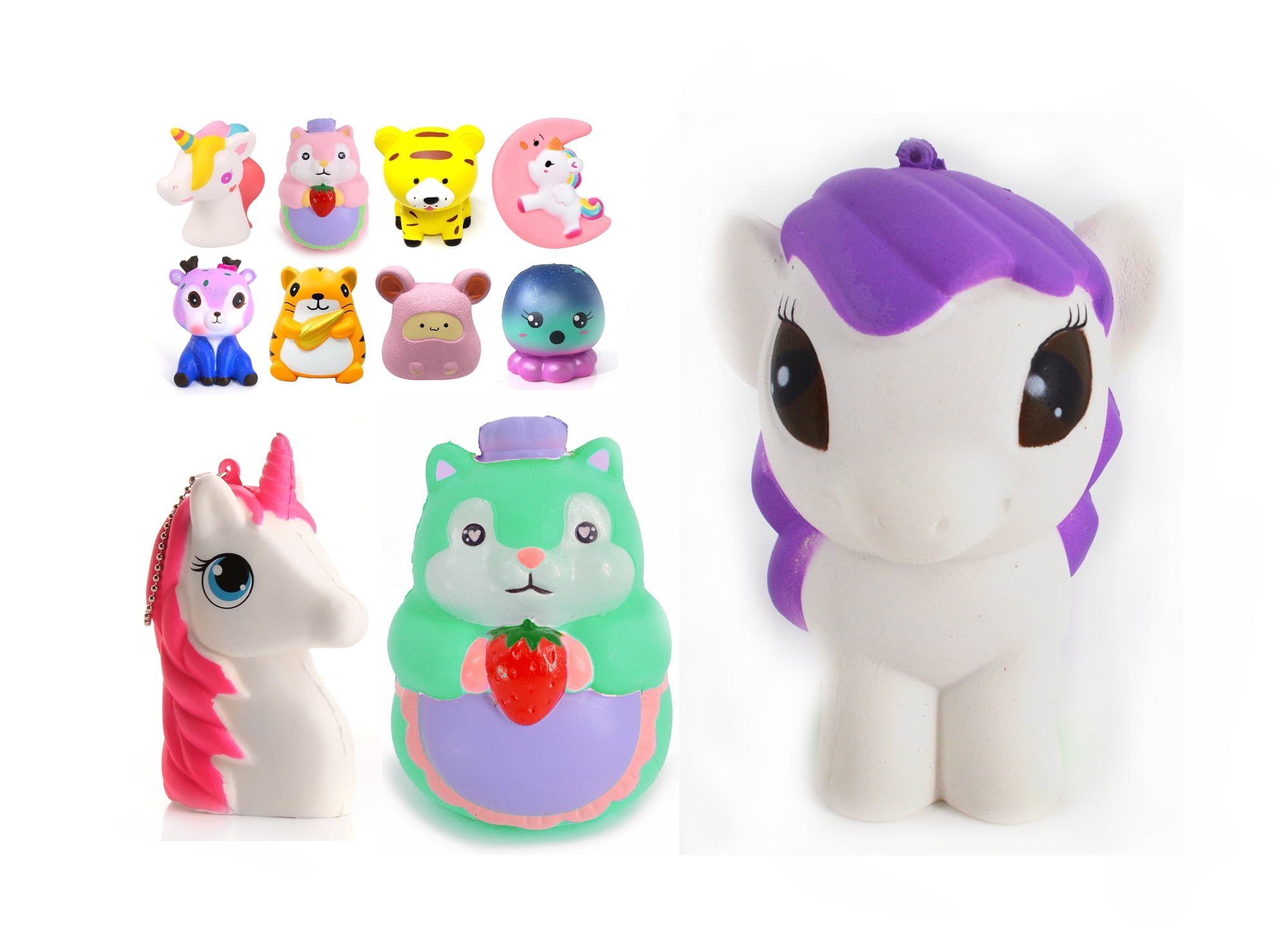 Cute Slow Rising Squishy Scented Fidget Toy 15 PCS ï¼choose randomlyï¼ - Walmart.com - Walmart.com