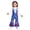 Blue, variant on Infant Baby Girls Sparkly Ruffles Pants Coveralls Shiny Metallic Overalls Strap Jumpsuit Ivory 3-6M