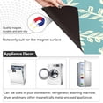 thumbnail image 2 of Vintage Floral Blue Dishwasher Magnet Cover, Wash Machine Magnectic Sticker Refrigerator Cover Decorative 23x26inch, 2 of 6