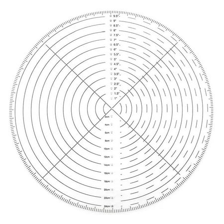 

1Pcs Round Center Finder Compass 10 inch Clear Acrylic Circle Center Finder Tool for Woodworking Drawing Circles
