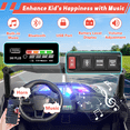 thumbnail image 6 of East doll 24V Ride on UTV, 2 Seater Ride on Cars, Power Electric Car for Kids, 4 Wheels, 800W Motors, Remote Control, 5.1 MPH , 3-7Y, Music, Black, 6 of 11