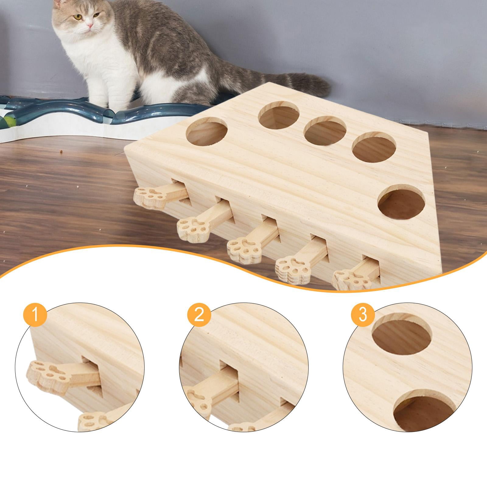 Serenable Whack A Mole Cat Toy Pet Gift Keeps Pet Entertained Fun Interactive Cat Toy
