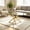 Gold, variant on 39" Oval Glass Coffee Table with Crisscross Legs, Modern Center Table for Living Room, Home Office