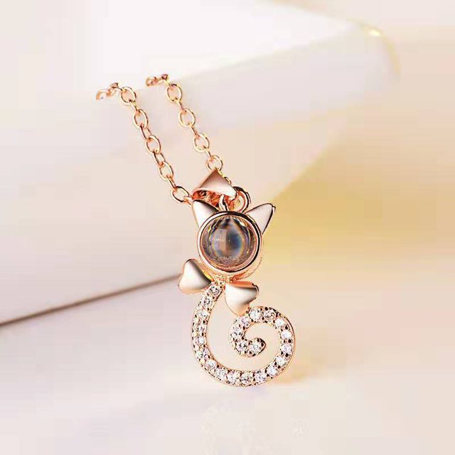 Collar de alta gama de moda y de moda Collar de proyección personalizado Collar te amo