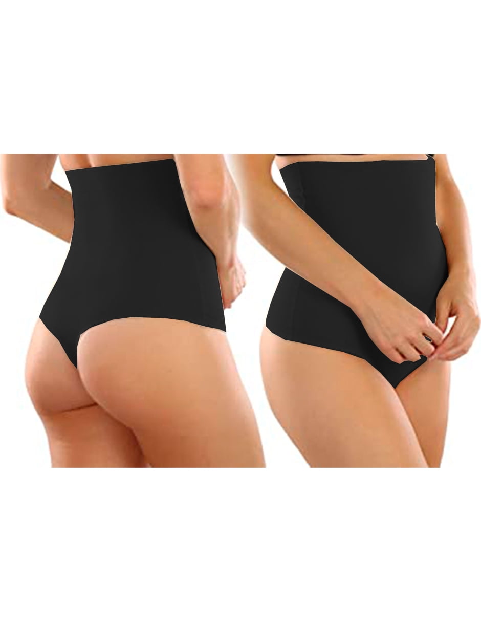 Pack 2 Faja Alta Calzon Tanga Sin Costuras Invisibles Tatys Fashion Tatys Fashion 90013 Walmart en linea
