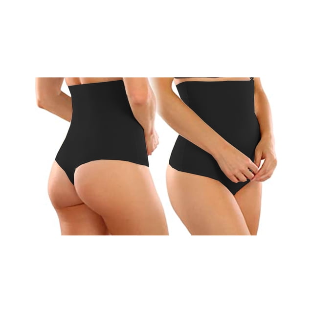 Pack 2 Faja Alta Calzón Tanga Sin Costuras Invisibles Tatys Fashion Tatys Fashion 90013