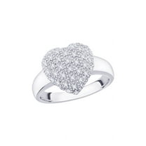 Diamond Heart Ring in 14K Gold (1/3 cttw) (I-Color, SI3/I1-Clarity)
