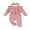 Pink, variant on Bagilaanoe Newborn Baby Girl Fall Jumpsuit Ruffle Long Sleeve Bodysuit Headband 3M 6M 9M 12M 18M Infant One Piece Romper