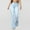Light Blue womens pants, variant on up to 60% off Gifts Usmixi Womens Vintage Button High Waist Jeans Casual Solid Lightweight Stretchy Denim Long Pants Going out Party Fashion Flared Trousers with Pocket Blue XXXL