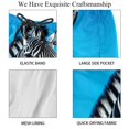 thumbnail image 4 of luoweisi Men's Beach Shorts Quick Dry Swim Trunks with Mesh Lining Zebra L, 4 of 5