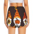 thumbnail image 2 of Lsque Fall Gnomes Printed Women's Running Shorts with Liner Pockets,Elastic Quick Dry Workout Athletic Gym Yoga Shorts,Womens High Waist Shorts-Large, 2 of 9