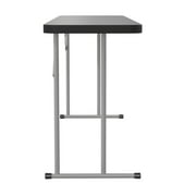 Flash Furniture Kathryn 6' Rectangular Plastic Folding Training Table, Black
