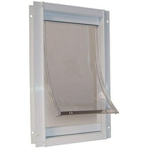 Ideal Pet Deluxe Aluminum Pet Door White, Super Large