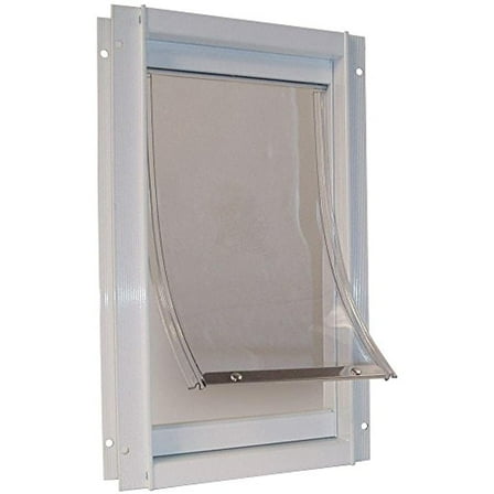 Ideal Pet Deluxe Aluminum Pet Door White, Super Large