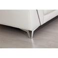 thumbnail image 3 of Titan Furnishings Modern Genuine Italian Leather Loveseat in White, 3 of 16