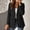 #H-Black, variant on Summer Blazer Jackets for Women Lightweight Fully Lined Classic Work Office Button Suit with Pockets,Black,Size L