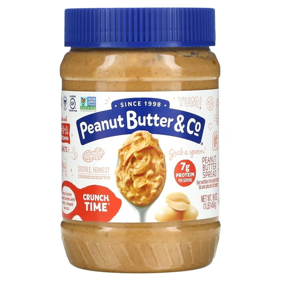Peanut Butter & Co. Peanut Butter Spread, Crunch Time, 16 oz (454 g)