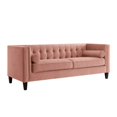 thumbnail image 3 of Posh Living Phoenix Button Tufted Velvet Sofa in Blush Pink, 3 of 8