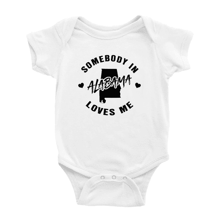 

Somebody in Alabama Loves Me Cute Baby Bodysuit 0-3 Months