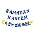 thumbnail image 2 of Eid Mubarak Banner Bandera Colgante Bunting Libre Interior Islámica Adornos para Puerta Festival Telón de Fondo Ramadán Soledad Bandera de Eid Mubarak, 2 of 8