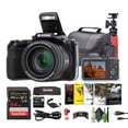 thumbnail image 1 of Kodak PIXPRO AZ425 20MP Vlogging Digital Camera (Black) 24mm Wide Angle Lens Bundle with 64GB Memory Card and More, 1 of 6