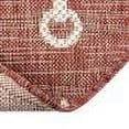 thumbnail image 3 of Unique Loom Outdoor Coastal Collection Area Rug - Ahoy (5' 3" x 8' Oval Rust Red/Ivory), 3 of 9