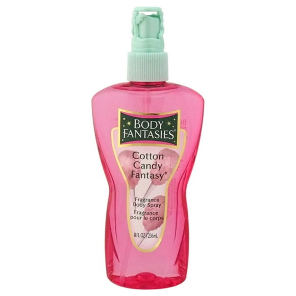 Spray corporal Body Fantasies Fragancia de algodón de azúcar 8 oz