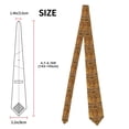 thumbnail image 3 of Naloa Vintage Map Print Solid Color Tie Formal Necktie for Men，Suitable for business, daily life, work, 3 of 5