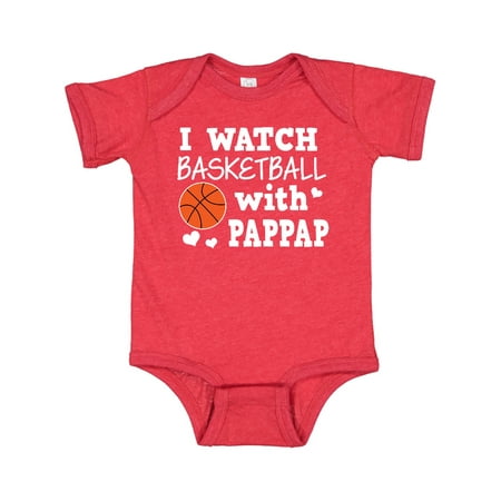 

Inktastic I Watch Basketball with Pappap Gift Baby Boy Bodysuit