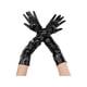 thumbnail image 1 of Guantes de cuero sintético para mujer INSPIRE CHIC, brillantes, de dedo completo, largos, para la noche, cálidos, talla única, color negro, 1 of 6