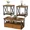 Brown, variant on MIERES 3-Piece Coffee Table Set, Coffee Table with Storage Drawers, Living Room Coffee Table Set, Natural Solid Wood, Gray