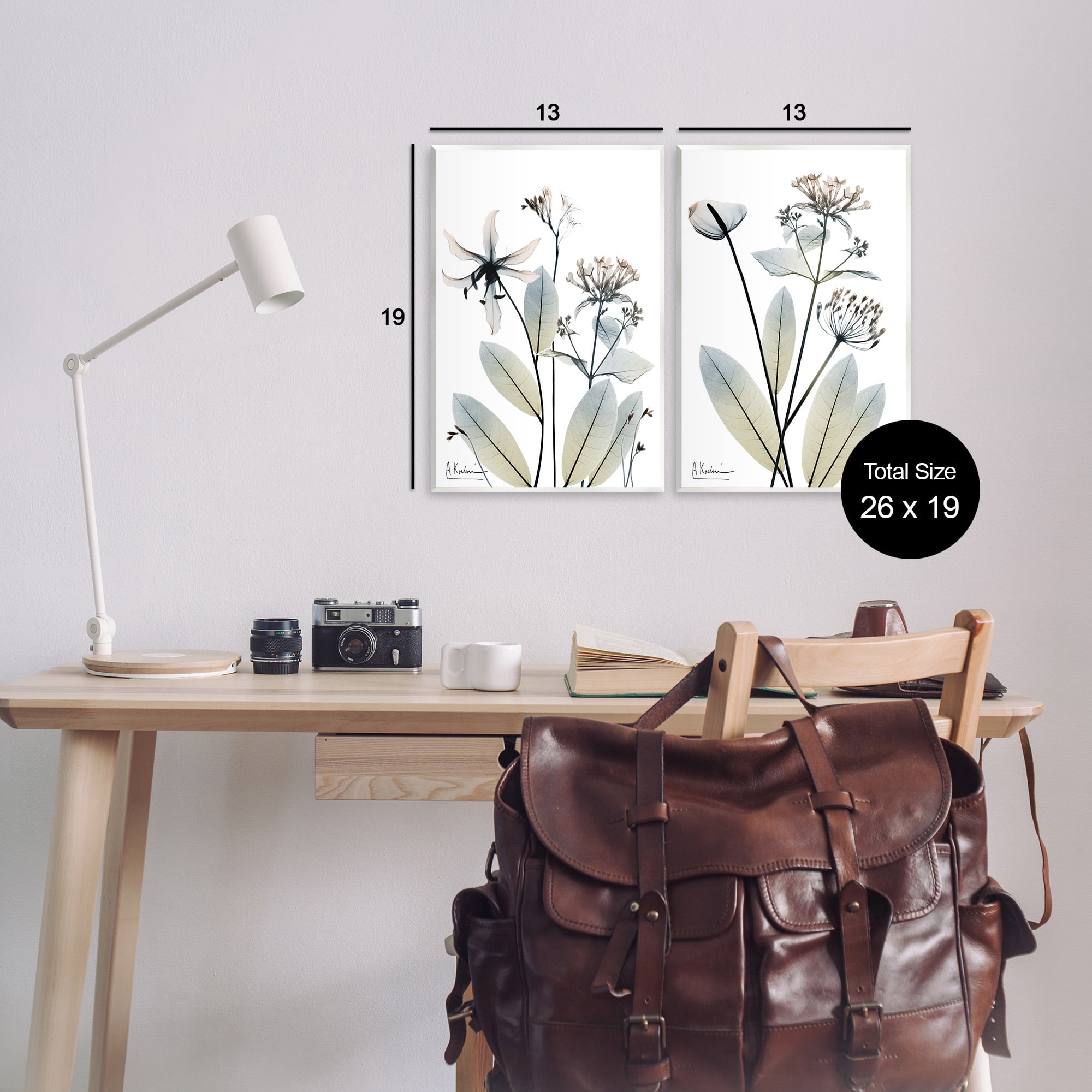Stupell Industries Modern Budding Blooms Botanical & Floral Photography Unframed Art Print Wall Art, 13 x 19, Set of 2